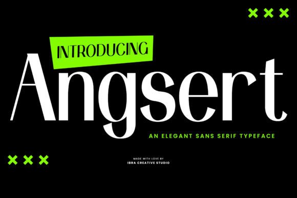 Angsert: A Modern Sans Serif for Elegant Design