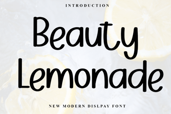 Beauty Lemonade: A Delicate Display Font