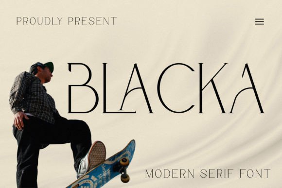 Blacka Font Review: Elevating Campaign Visuals with Elegant Serif Typography