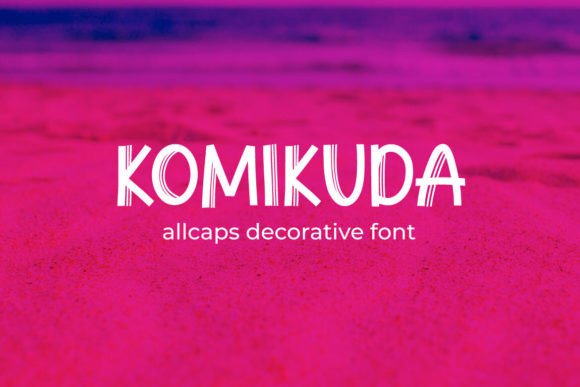 Bring Charm to Crafts with Komikuda Typeface