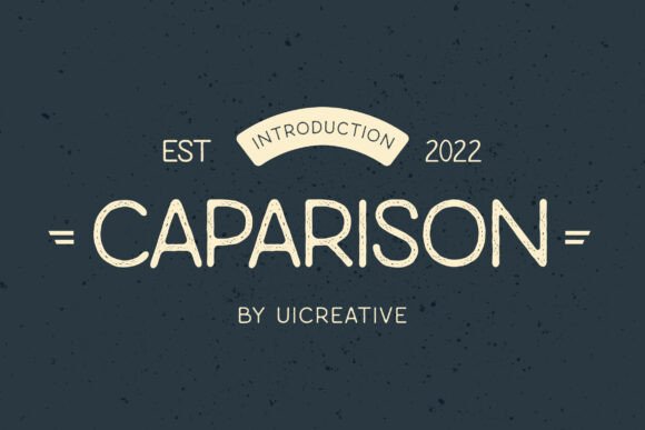 Caparison: A Refined Sans Serif Font for Modern Editorial Design