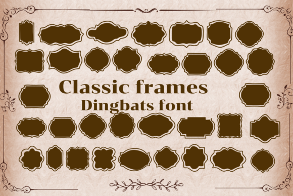 Classic Frames Font for Editorial Design