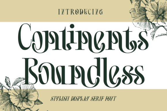Continents Boundless Font: A Timeless Serif for Crafters