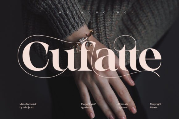 Cufatte: The Elegant Serif Font for Professional Branding