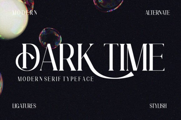 Dark Time: A Modern Serif Typeface for Editorial Elegance