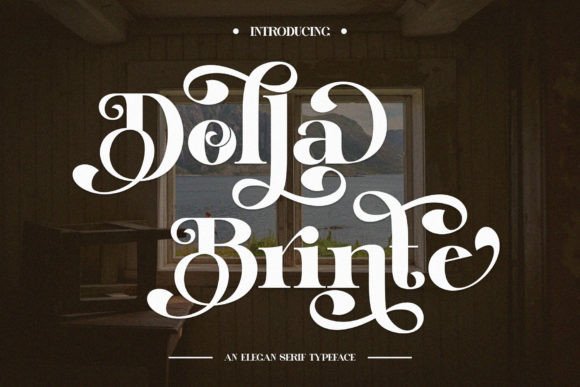 Dolla Brinte: A Serif Typeface That Elevates Small Business Branding