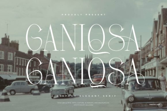 Ganiqsa: A Stylish Serif Font