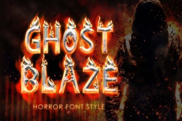 Ghost Blaze: A Spooky Decorative Font for Web Design