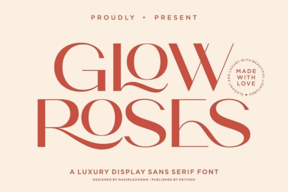 Glow Roses: A Modern Sans Serif for Bold Brand Identity