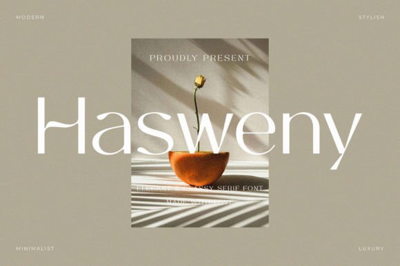 Hasweny: A Refined Sans Serif Font for Modern Editorial Design