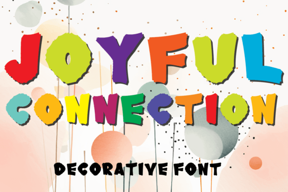 Joyful Connection: A Decorative Font for Editorial Design