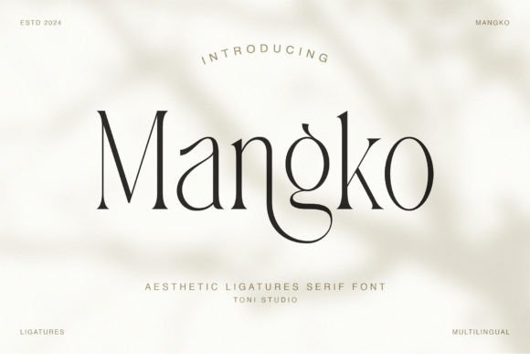 Mangko Font: Elevating Brand Identity with Elegant Serif Typography