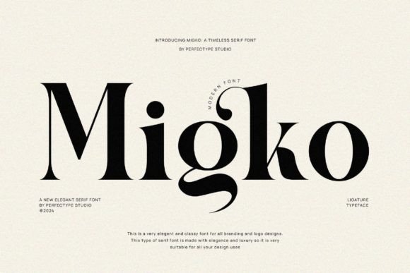 Migko: A Stylish Serif Font for Elegant Design