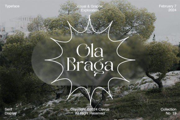 Ola Braga: A Refined Serif Font for Editorial Design