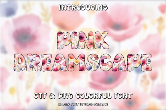 Pink Dreamscape: A Color Font for Modern Editorial Design