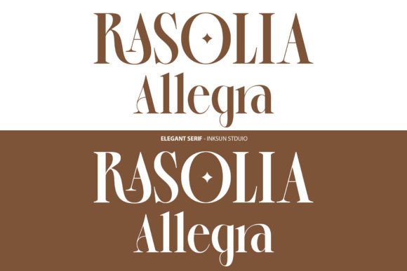 Rasolia Allegra: A Stylish Serif Font for Elegant Branding