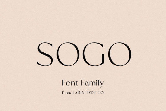 Sogo: A Refined Sans Serif for Elegant Design
