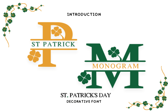 St Patrick Monogram: A Handwritten Font for Branding
